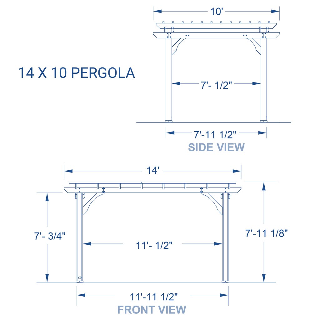 14' x 10' Pergola **AS IS** (#K3520 - 2 BOXES)
