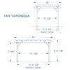 14' x 10' Pergola **AS IS** (#K3520 - 2 BOXES)