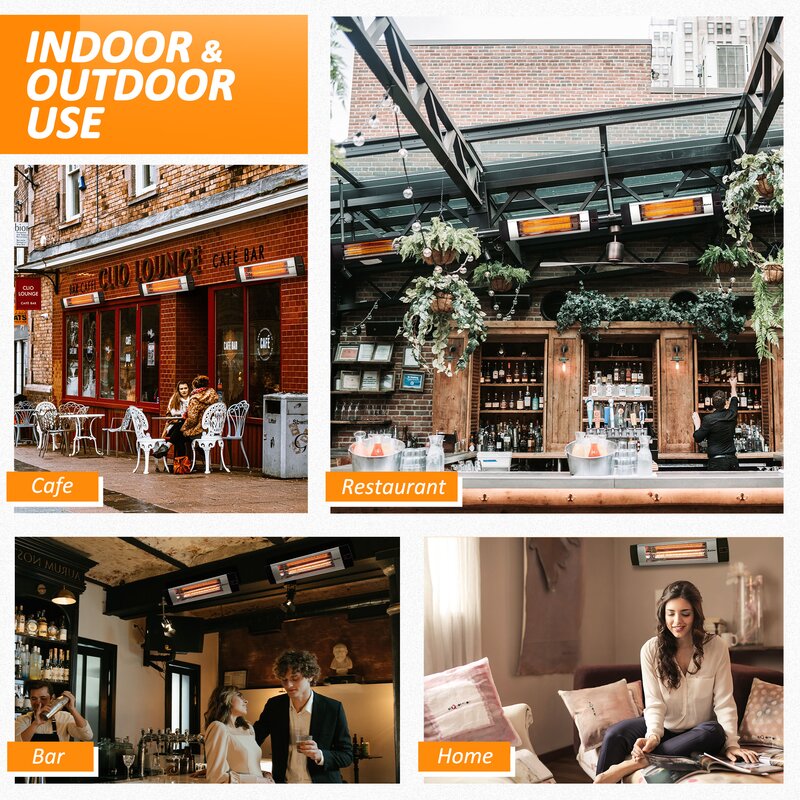 1500 Watt Electric Celling Mounted Patio Heater