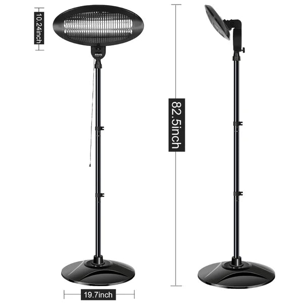 1500 Watt Electric Standing Patio Heater