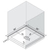 36-in W x 36-in L with Center Drain Square Shower Base (White)