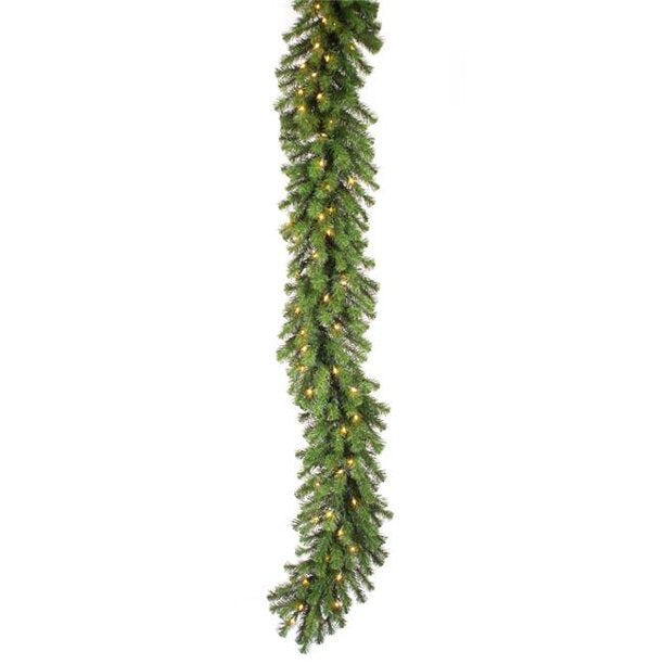 9 ft. Douglas Fir Swag Garland with 350 Tips & 100 Warm White Mini LED Light KB1349-A5-B2-P1