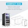 15'' 28 Bottle and 88 Can Single Zone Built-In Wine & Beverage Refrigerator