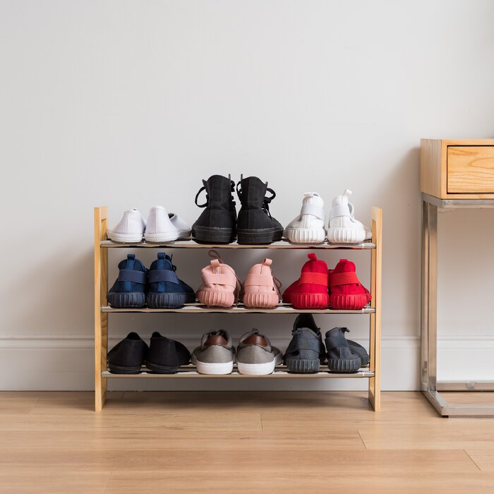 15 Pair Stackable Shoe Rack