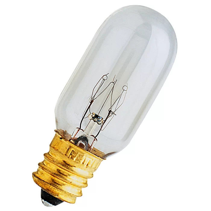 15 Watt T7 Incandescent, Dimmable Light Bulb, Warm White (2700K) E17 Base