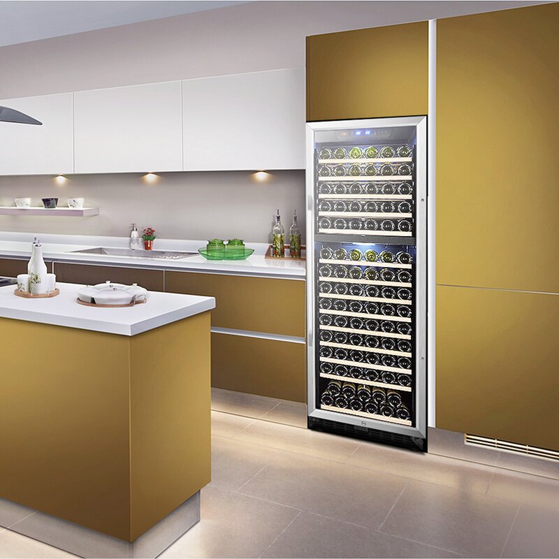 160 Bottle Freestanding Refrigeration Dual Zone Wine Cellar pt1182