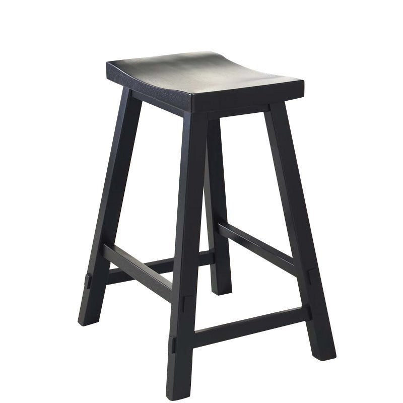(Set of 2) Liberty Furniture Creations 24 Inch Sawhorse Barstool - Black K7065