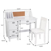 KidKraft Children's Study Desk with Chair, White *AS-IS*