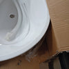 Bordeaux 54 in. Acrylic Flatbottom Freestanding Bathtub in White