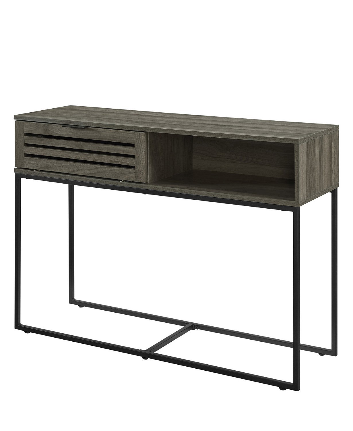 42" Modern Slat Door Entry Table #CR2109