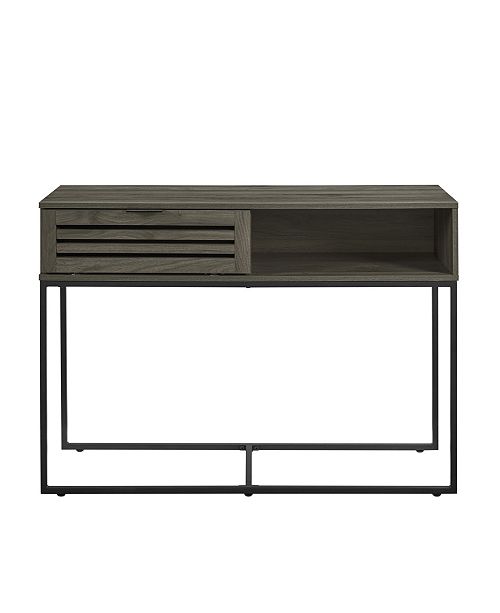 42" Modern Slat Door Entry Table #CR2109