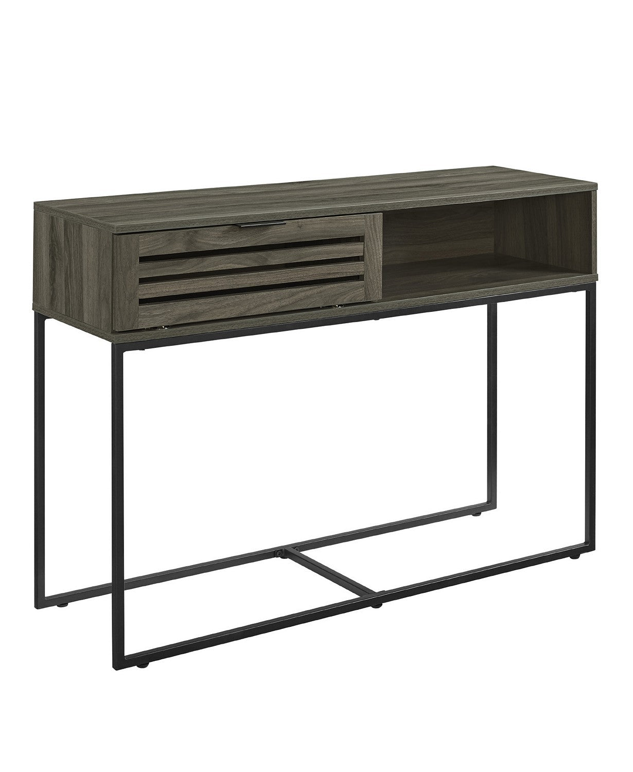 42" Modern Slat Door Entry Table #CR2109