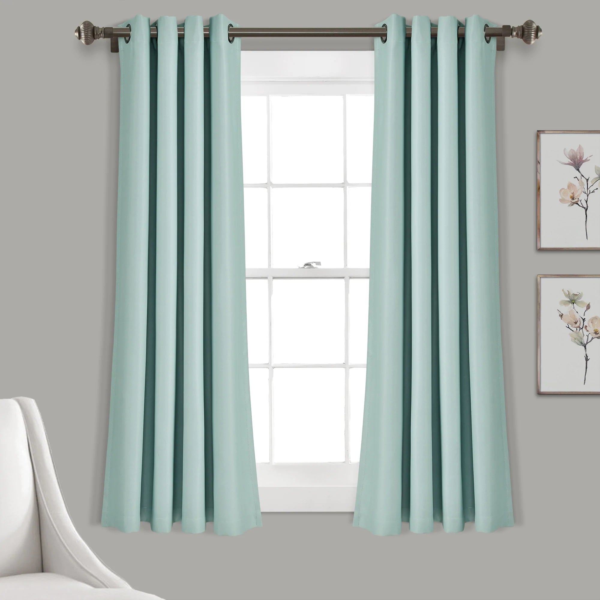 52"W x 95"L Insulated Grommet Blackout Window Curtain Panel (Set of 2)