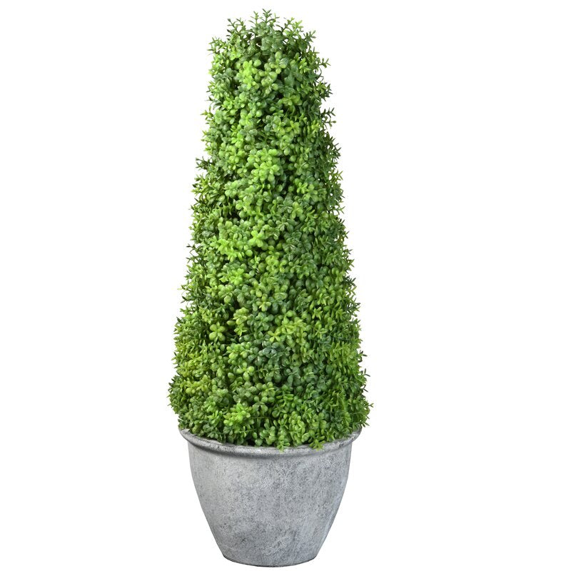 16" Artificial Boxwood Topiary in Planter RM289