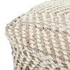 16'' Wide Square Chevron Pouf Ottoman