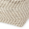16'' Wide Square Chevron Pouf Ottoman