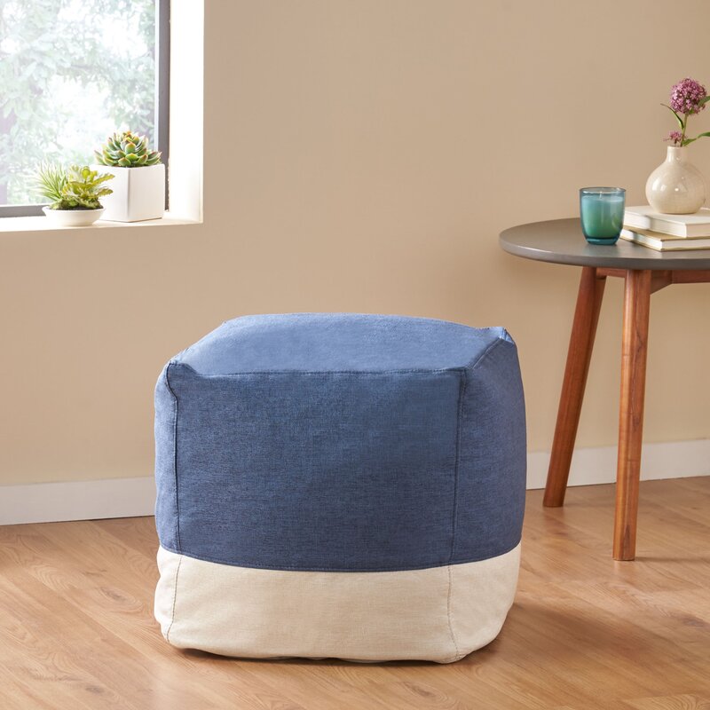 16'' Wide Square Pouf Ottoman
