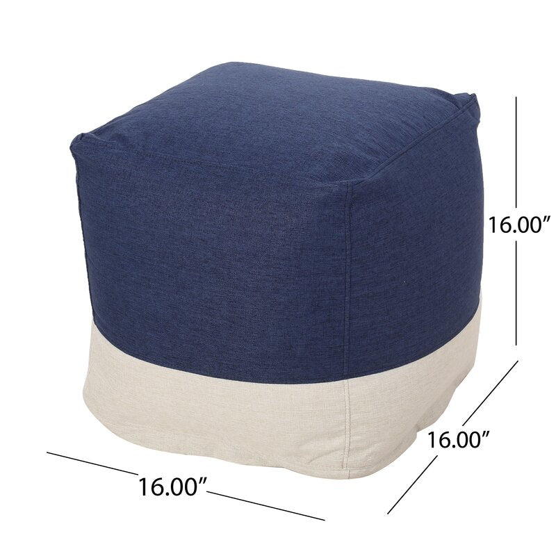 16'' Wide Square Pouf Ottoman