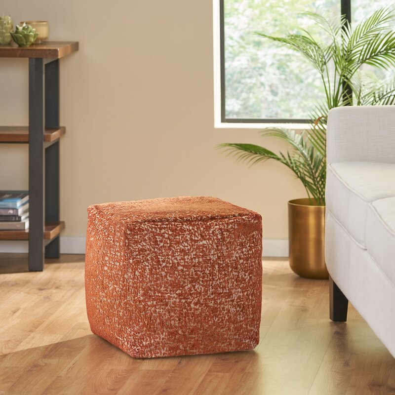 16'' Wide Square Pouf Ottoman