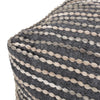 16'' Wide Square Striped Pouf Ottoman