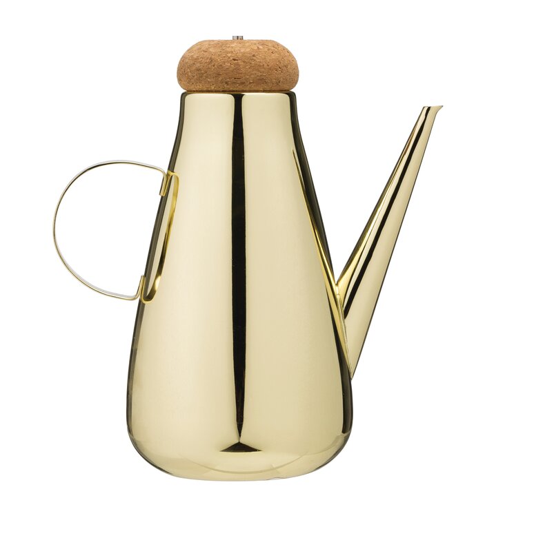 16 oz. Electroplated Stainless Steel Single Oil Cruet (#K3282)