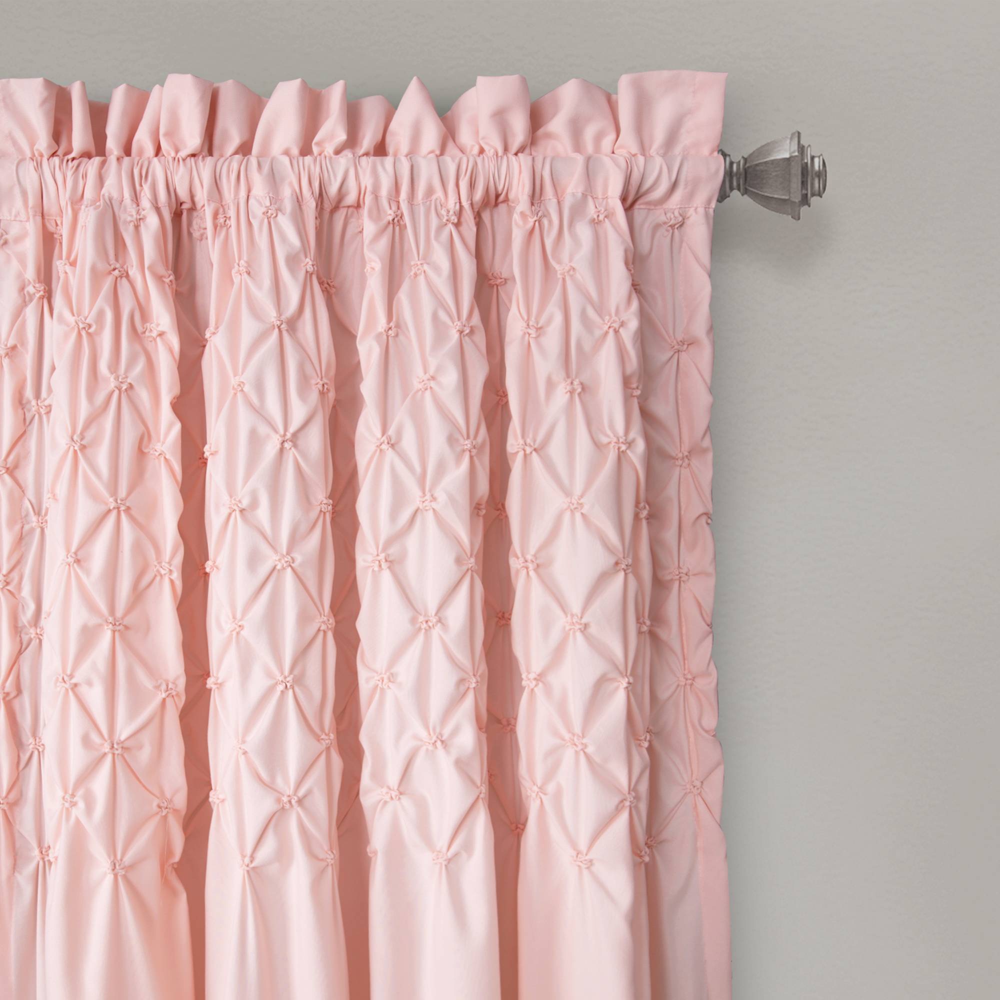 Bayview Window Curtain Panels Blush 54" X 84" Set of 2 Lush Decor