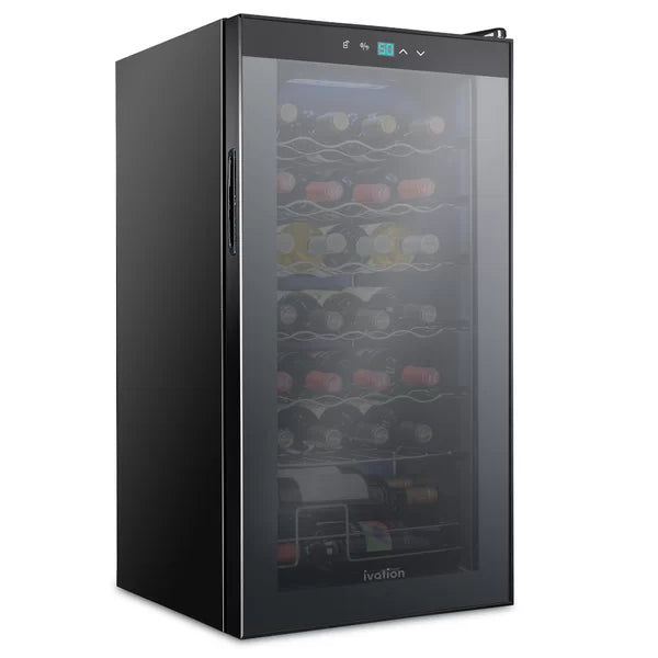 17.7'' 28 Bottle Single Zone Freestanding Wine Refrigerator