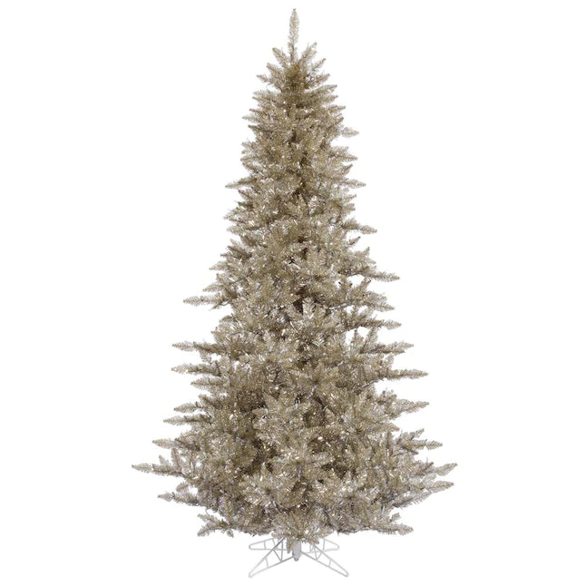 7.5-ft Traditional Champagne Artificial Christmas Tree