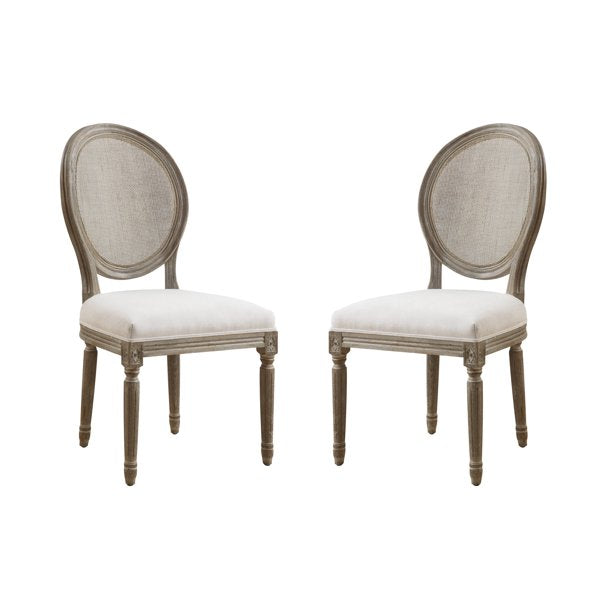 Emerald Home Salerno Sand Gray Dining Chair, Set of Two (2 BOXES)