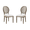 Emerald Home Salerno Sand Gray Dining Chair, Set of Two (2 BOXES)