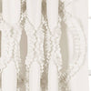 Avon Window Curtain White 54x63, Lush Decor, (Set of 4)