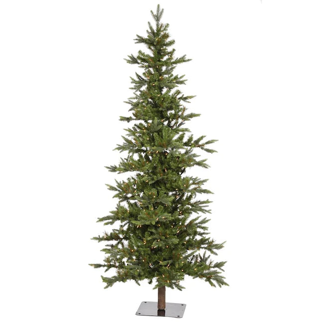 7-ft Pre-lit Traditional Artificial Christmas Tree with Incandescent Lights