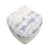 17'' Wide Square Abstract Pouf Ottoman