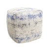 17'' Wide Square Abstract Pouf Ottoman