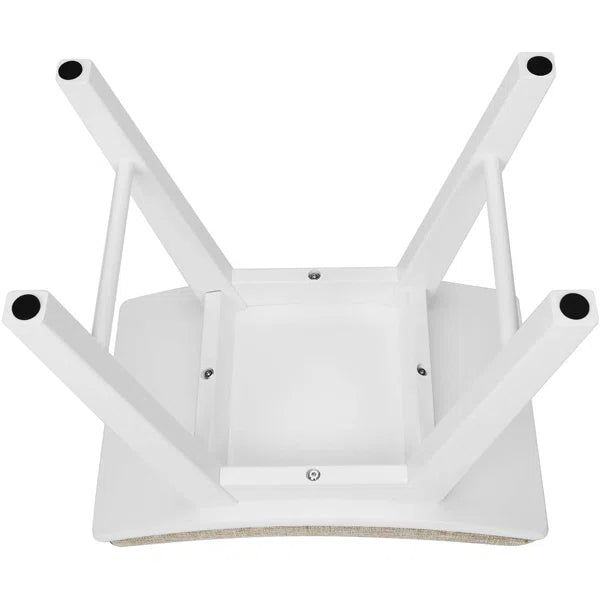 18.87'' Tall Solid Wood Vanity Stool