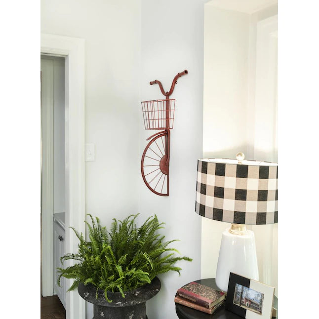 Creative Co-Op  17-in W x 30-in H Metal Iron Bike Wall Decor Country Wall Accent