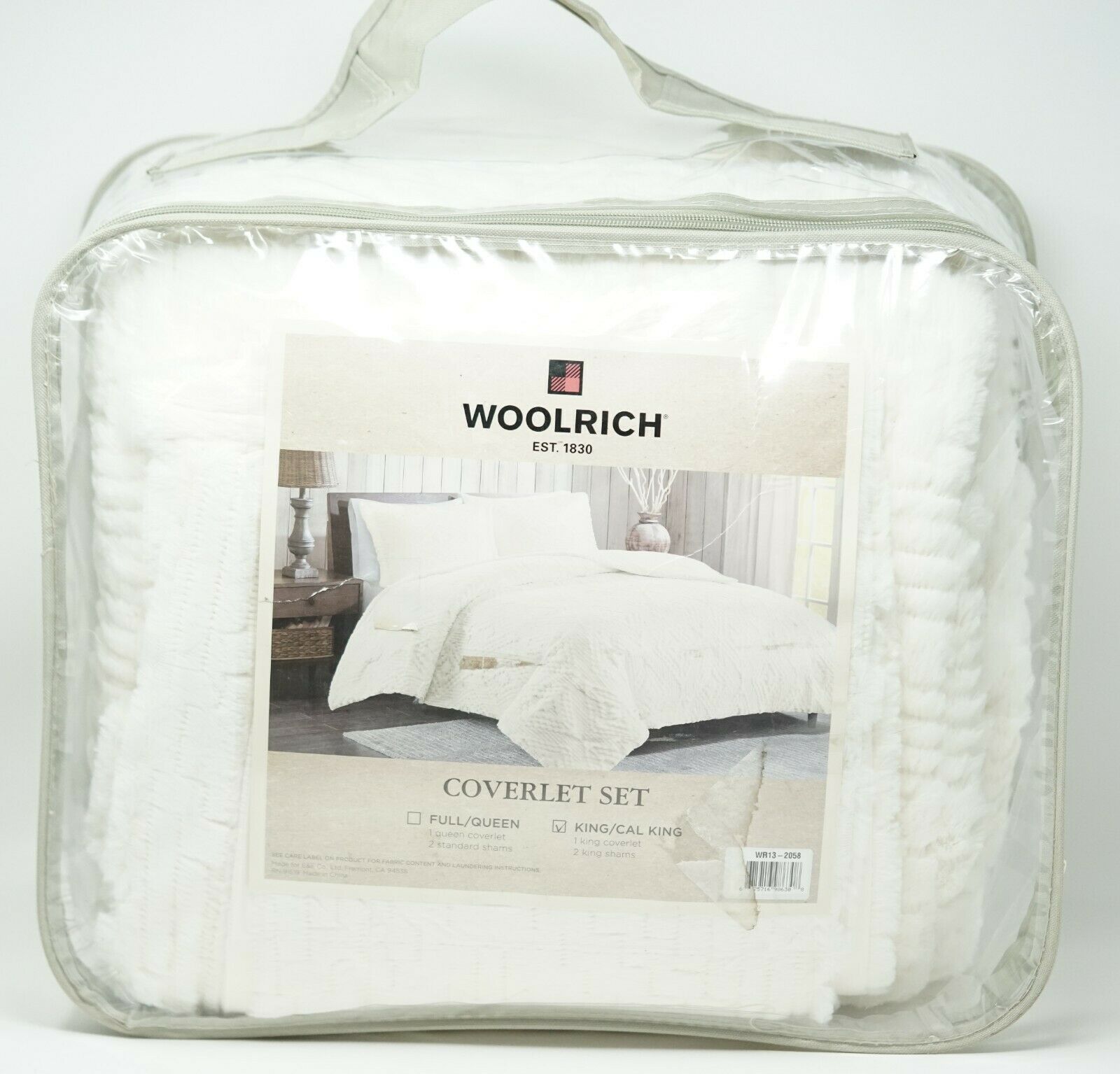 Woolrich teton embroidered plush 3-piece coverlet set SC274