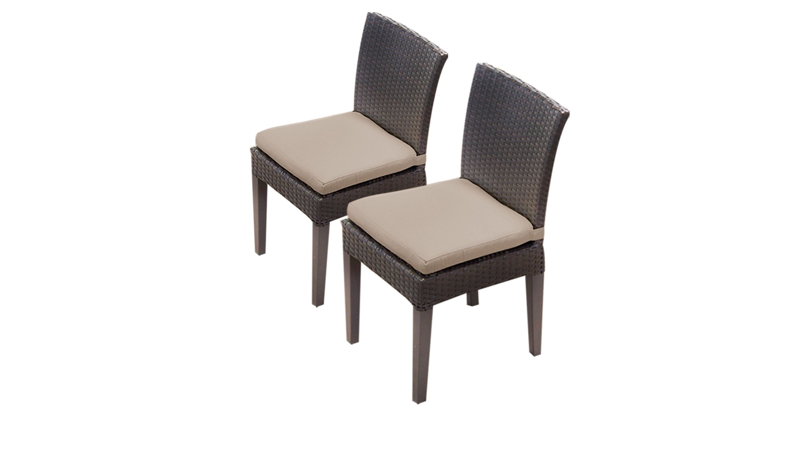 Belle Rectangular  Outdoor Patio Dining Table w/ 8 Armless Chairs in Navy (5 Boxes) pc463