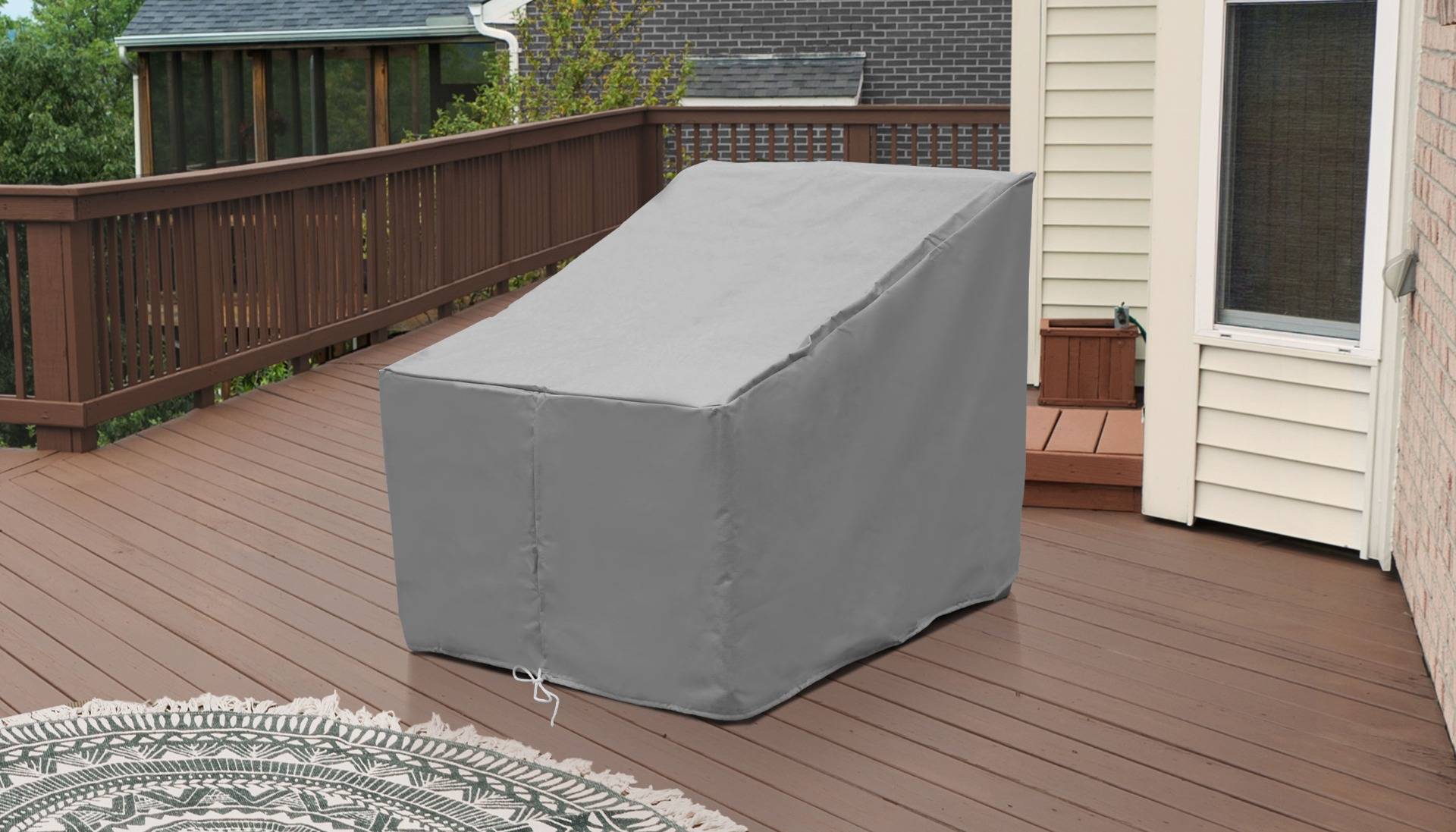 Barbados/Florence/Miami/Fairmont/Cape Cod/Venice/Manhattan/Laguna Armless Protective Cover - TK Classics TKC020WC-AS-GRY K8576