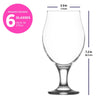19.25 oz. Tulip Beer Glasses (Set of 6)