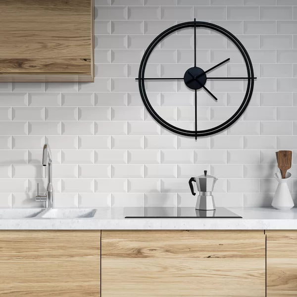 Black 19.6" Wall Clock