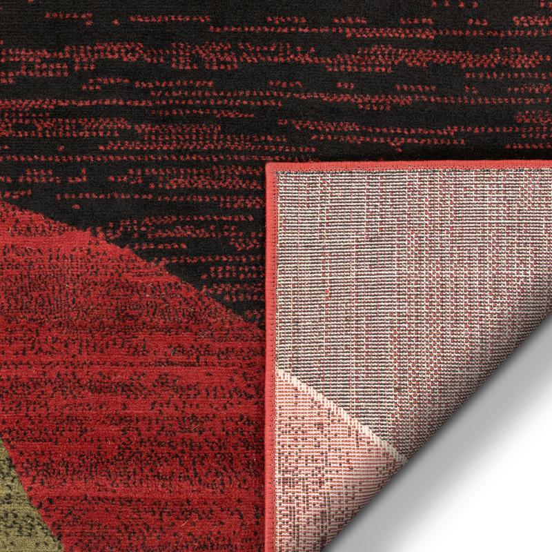 Bingo Red Modern Rug
