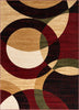 Bingo Red Modern Rug