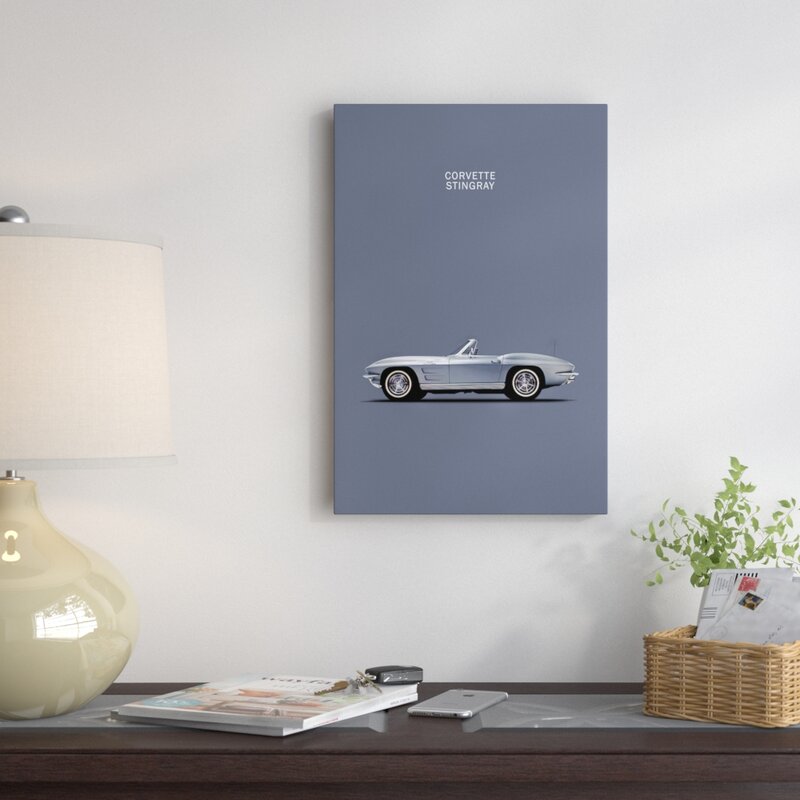 1965 Chevrolet Corvette Stingray by Mark Rogan - Wrapped Canvas Gallery-Wrapped Canvas Giclée