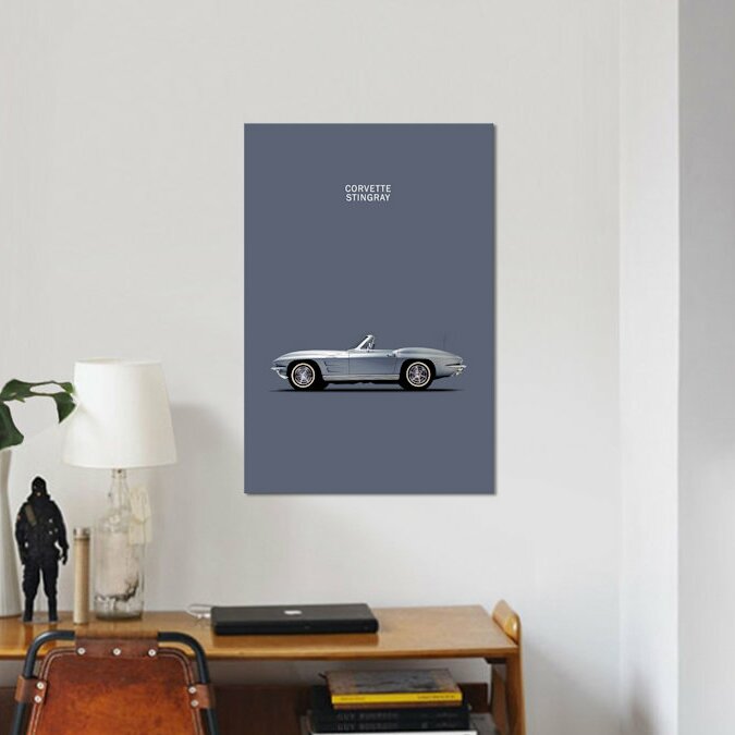 1965 Chevrolet Corvette Stingray by Mark Rogan - Wrapped Canvas Gallery-Wrapped Canvas Giclée