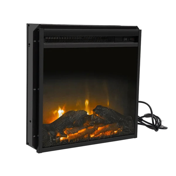 19'' W Electric Fireplace Insert