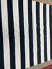 Black Awning Striped Flatweave Tassel 7' 6