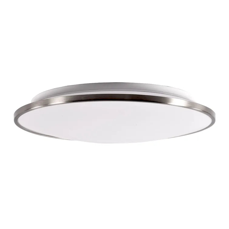 1 - Light Simple Circle LED Flush Mount, 2.78" H x 16.5" W x 16.5" D