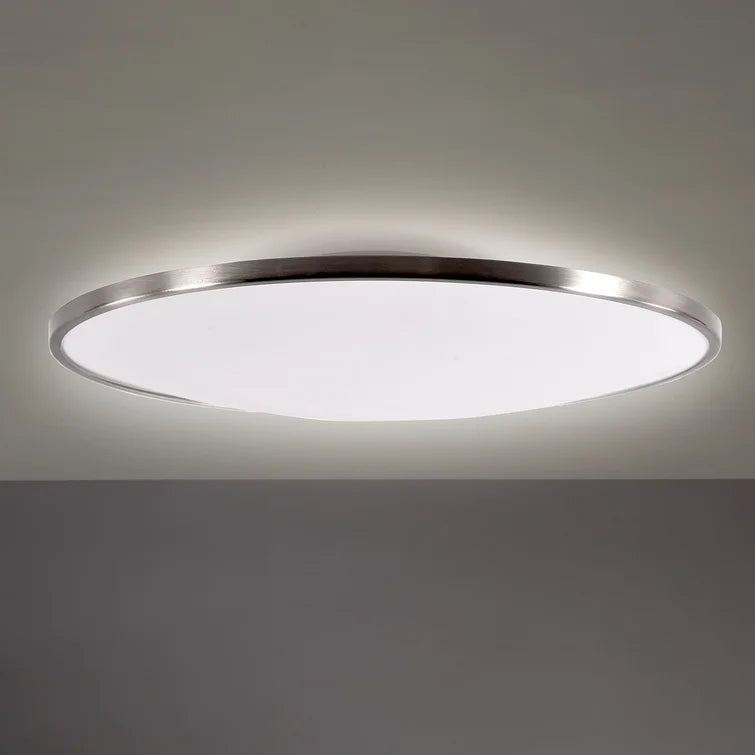 1 - Light Simple Circle LED Flush Mount, 2.78" H x 16.5" W x 16.5" D