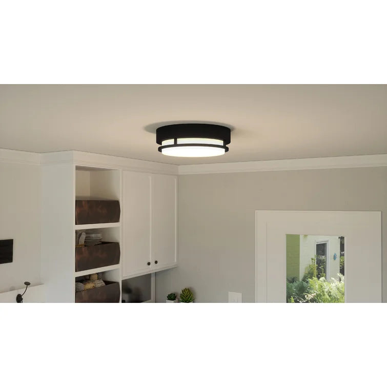 3.5" H x 12" W x 12" D 1 - Light Simple Circle LED Flush Mount